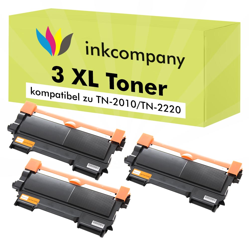 3x Toner für Brother TN2220 MFC 7360N 7860DW DCP7060 HL 2240 7460DN D ...