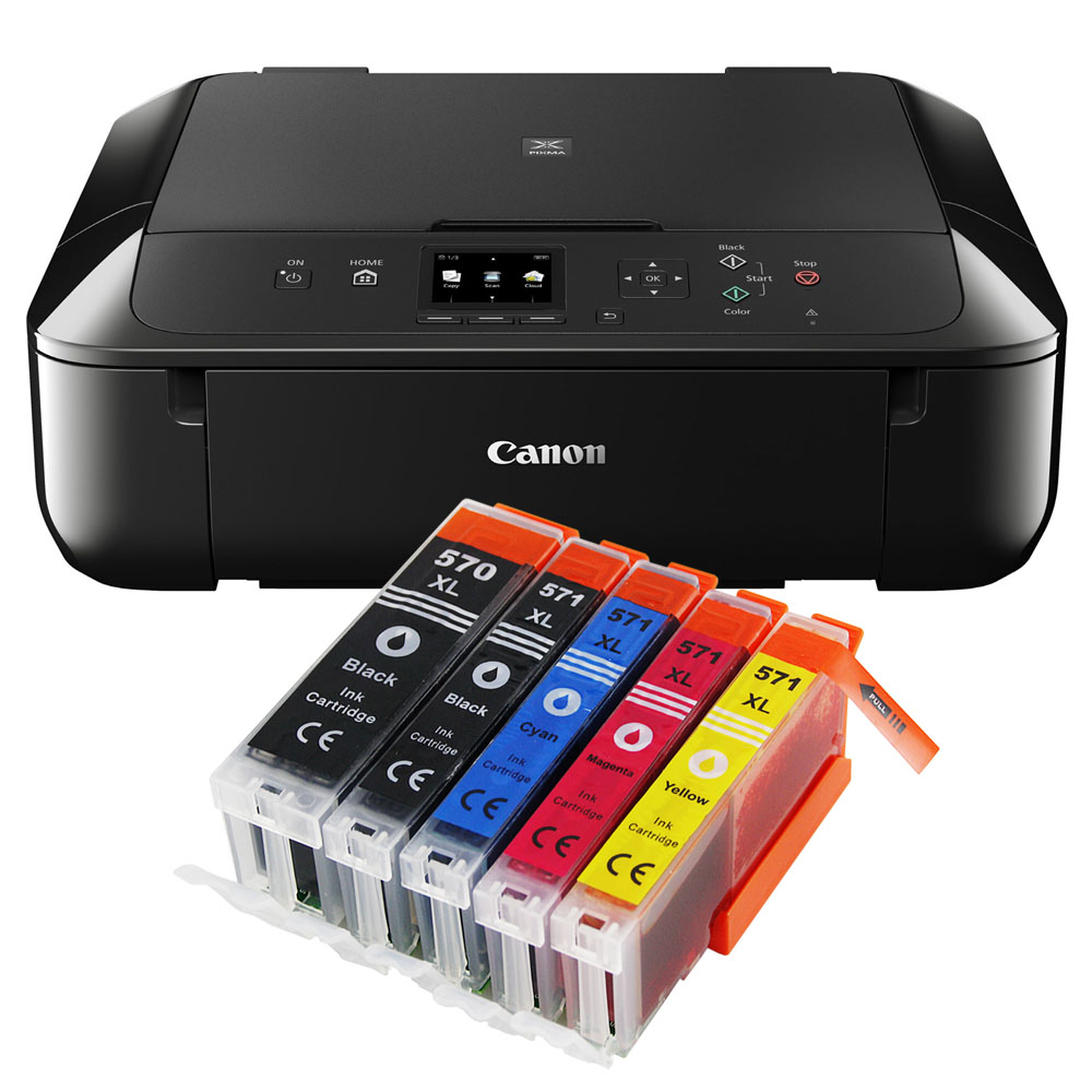 Canon Pixma MG 5750 Multifunktionsgerät DRUCKER SCANNER KOPIERER mit 5x XL Tinte 4549292037128